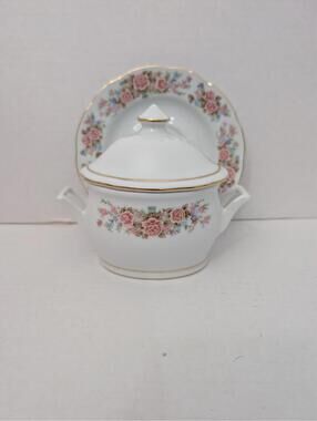 Remington Fine China By Red Sea SUGAR BOWL   **Pristine Condition**